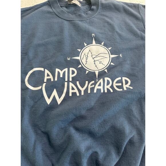 Vintage Camp Wayfarer Flat Rock North Carolina Sweatshirt Size Large - Picture 2 of 5